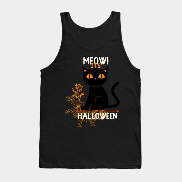 Meow! it's Halloween Tank Top by NICHE&NICHE
